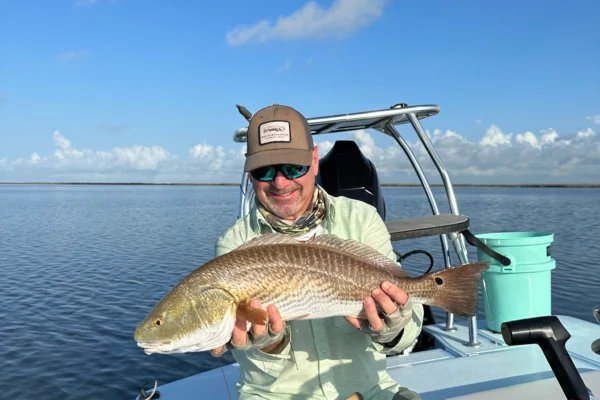 presenting a fly to redfish