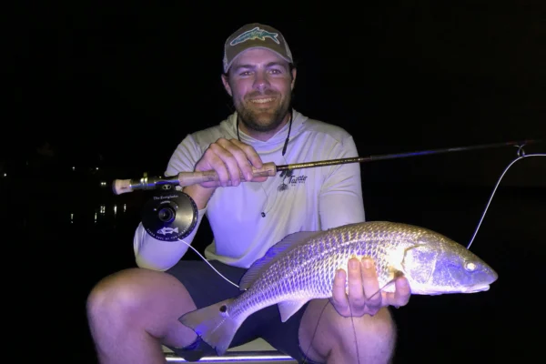 redfish night fly fishing
